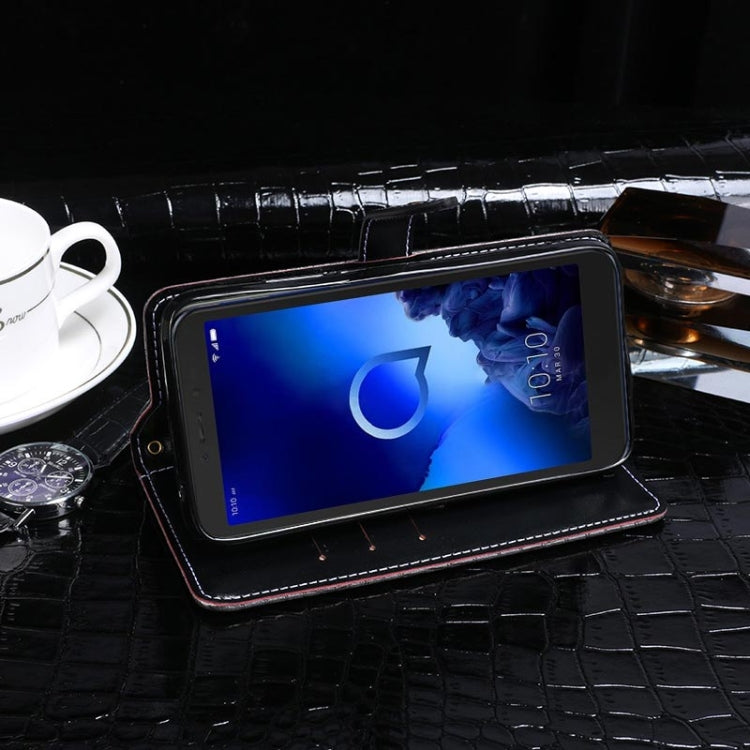 For Alcatel 1V (2019) idewei Crocodile Texture Horizontal Flip Leather Case with Holder & Card Slots & Wallet(Dark Blue) - More Brand by idewei | Online Shopping UK | buy2fix