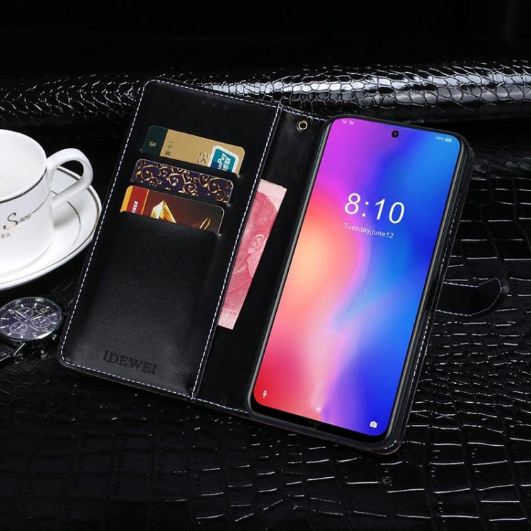 For Homtom P30 Pro idewei Crocodile Texture Horizontal Flip Leather Case with Holder & Card Slots & Wallet(Dark Blue) - More Brand by idewei | Online Shopping UK | buy2fix