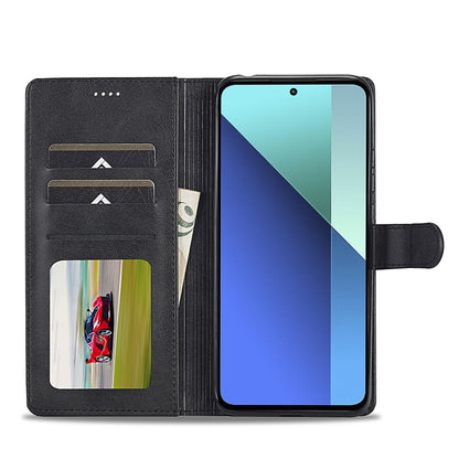 For Xiaomi Redmi Note 13 Pro 4G LC.IMEEKE Calf Texture Leather Phone Case(Black) - Note 13 Pro Cases by LC.IMEEKE | Online Shopping UK | buy2fix