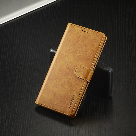 For Xiaomi Redmi Note 13 5G LC.IMEEKE Calf Texture Leather Phone Case(Brown) by LC.IMEEKE