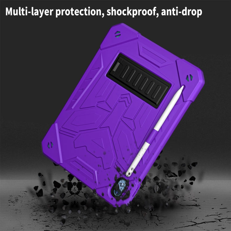 For iPad 2025 / 2022 Bumblebee Silicone + PC Shockproof Tablet Case with Holder(Purple) - iPad 2025 / 2022 Cases by buy2fix | Online Shopping UK | buy2fix