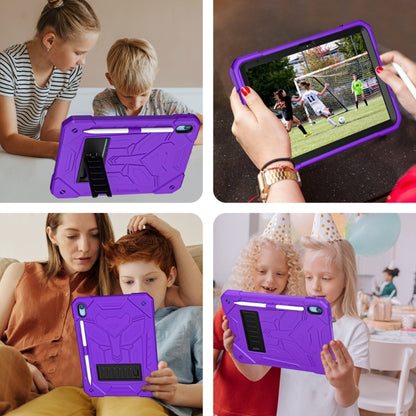 For iPad 2025 / 2022 Bumblebee Silicone + PC Shockproof Tablet Case with Holder(Purple) - iPad 2025 / 2022 Cases by buy2fix | Online Shopping UK | buy2fix
