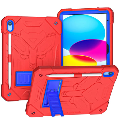For iPad 2025 / 2022 Bumblebee Silicone + PC Shockproof Tablet Case with Holder(Red) - iPad 2025 / 2022 Cases by buy2fix | Online Shopping UK | buy2fix
