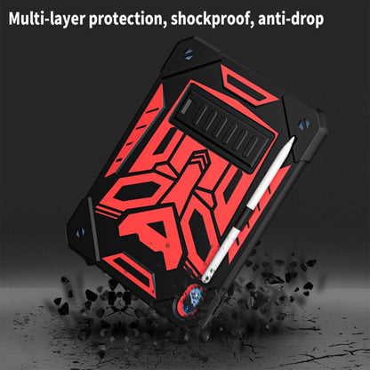 For iPad 2025 / 2022 Bumblebee Silicone + PC Shockproof Tablet Case with Holder(Black Red) - iPad 2025 / 2022 Cases by buy2fix | Online Shopping UK | buy2fix