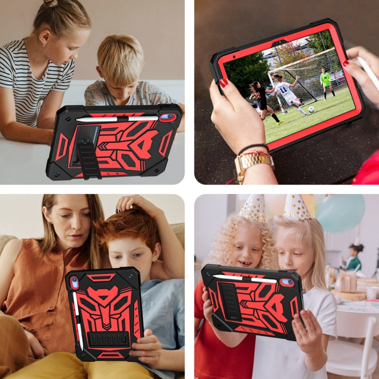 For iPad 2025 / 2022 Bumblebee Silicone + PC Shockproof Tablet Case with Holder(Black Red) - iPad 2025 / 2022 Cases by buy2fix | Online Shopping UK | buy2fix