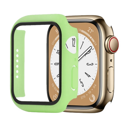 Shockproof PC+Tempered Glass Watch Protective Case For Apple Watch Series 9 / 8 / 7 41mm(Grass Green) by buy2fix