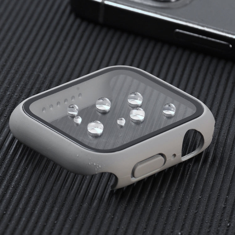 Shockproof PC+Tempered Glass Watch Protective Case For Apple Watch Series 9 / 8 / 7 41mm(Grass Green) by buy2fix