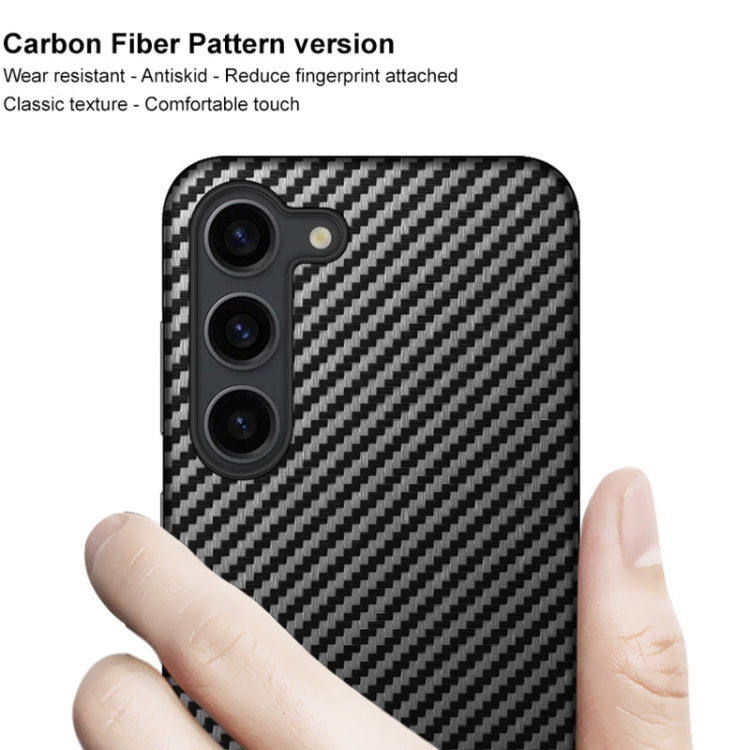 For Samsung Galaxy S23 5G imak Ruiyi Series Carbon Fiber PU + PC Phone Case(Black) - Galaxy S23 5G Cases by imak | Online Shopping UK | buy2fix