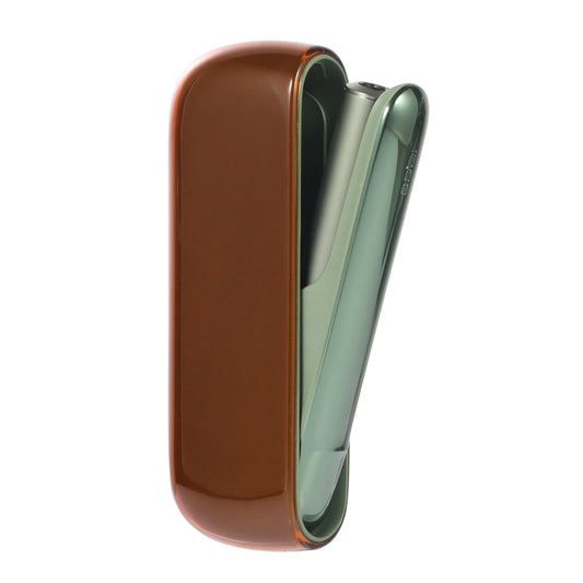For IQOS ILUMA TPU Electronic Cigarette Protective Case Charging Compartment(Caramel) by buy2fix