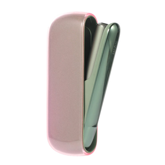 For IQOS ILUMA TPU Electronic Cigarette Protective Case Charging Compartment(Transparent Pink) by buy2fix
