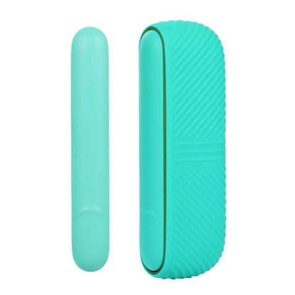 For IQOS ILUMA Silicone Electronic Cigarette Case Charging Compartment With Side Cover(Mint Green) - E Cigarette Accessories by buy2fix | Online Shopping UK | buy2fix