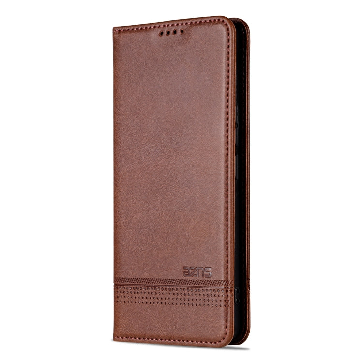 For Honor 80 GT AZNS Magnetic Calf Texture Flip Leather Phone Case(Dark Brown) - Honor Cases by AZNS | Online Shopping UK | buy2fix