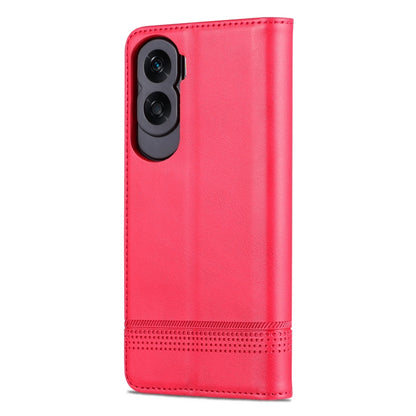 For Honor X50i/90 Lite AZNS Magnetic Calf Texture Flip Leather Phone Case(Red) - Honor Cases by AZNS | Online Shopping UK | buy2fix