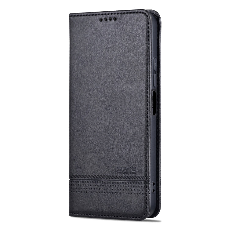For Honor Play 50 Plus AZNS Magnetic Calf Texture Flip Leather Phone Case(Black) - Honor Cases by AZNS | Online Shopping UK | buy2fix