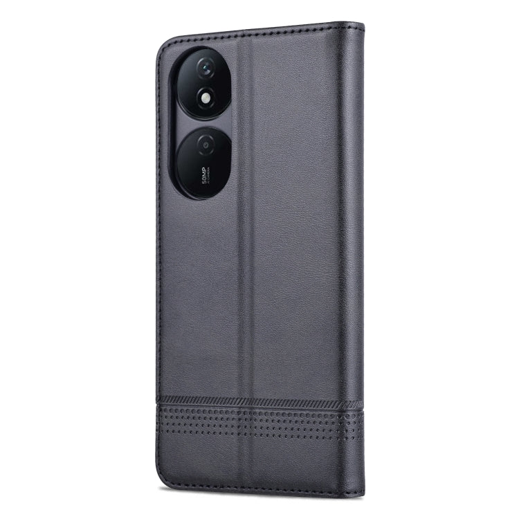 For Honor Play 50 Plus AZNS Magnetic Calf Texture Flip Leather Phone Case(Black) - Honor Cases by AZNS | Online Shopping UK | buy2fix
