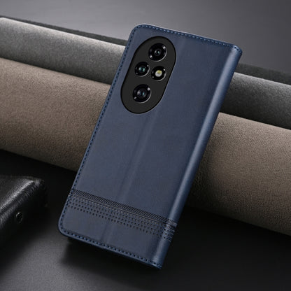 For Honor 200 AZNS Magnetic Calf Texture Flip Leather Phone Case(Dark Blue) - Honor Cases by AZNS | Online Shopping UK | buy2fix