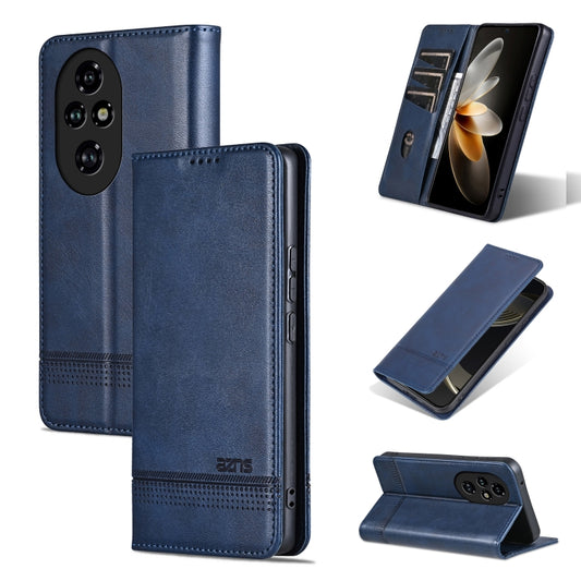 For Honor 200 Pro AZNS Magnetic Calf Texture Flip Leather Phone Case(Dark Blue) - Honor Cases by AZNS | Online Shopping UK | buy2fix