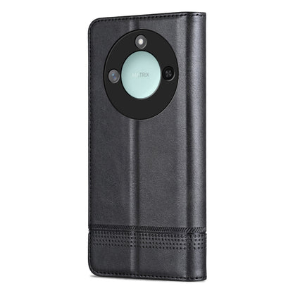 For Honor X60 AZNS Magnetic Calf Texture Flip Leather Phone Case(Black) by AZNS