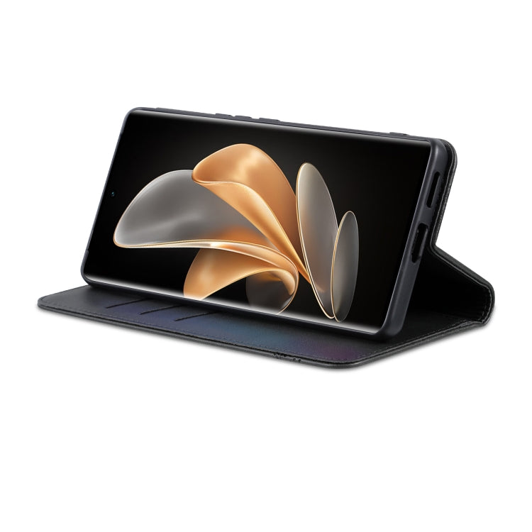 For Honor X60 AZNS Magnetic Calf Texture Flip Leather Phone Case(Black) by AZNS