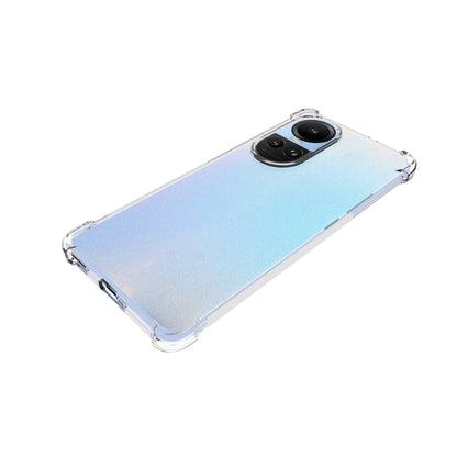 For OPPO Reno10 / 10 Pro Global Shockproof Non-slip Thickening TPU Phone Case(Transparent) - OPPO Cases by buy2fix | Online Shopping UK | buy2fix