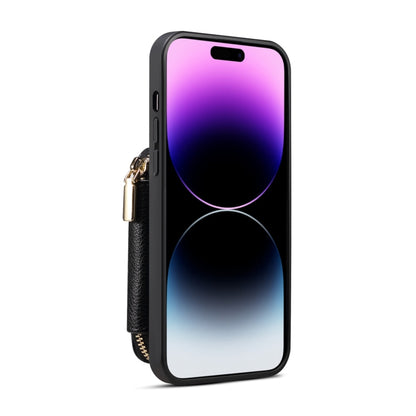 For iPhone 13 Pro Zipper Card Slot Phone Case(Black) - iPhone 13 Pro Cases by buy2fix | Online Shopping UK | buy2fix