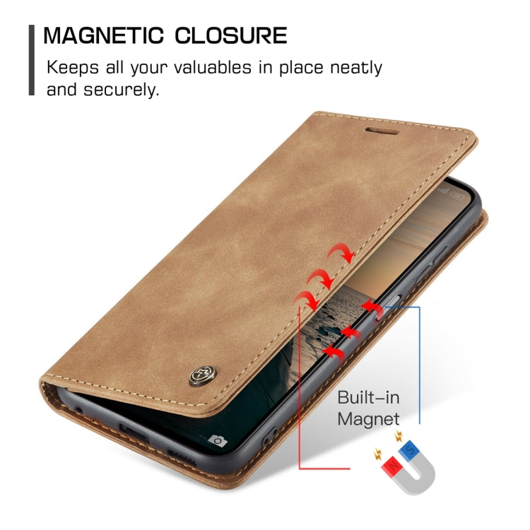 For Xiaomi Redmi Note 12 4G Global CaseMe 013 Multifunctional Horizontal Flip Leather Phone Case(Brown) by CaseMe