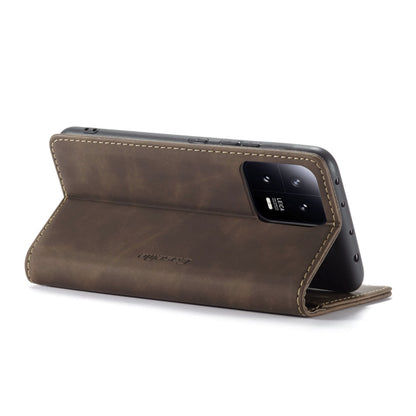 For Xiaomi 13 CaseMe 013 Multifunctional Horizontal Flip Leather Phone Case(Coffee) by CaseMe