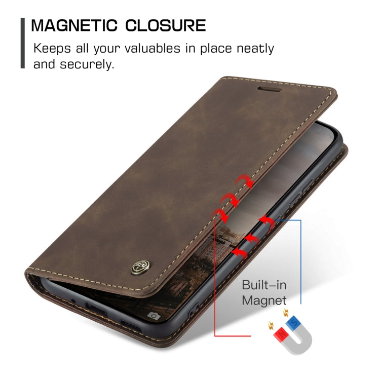 For Xiaomi 13 CaseMe 013 Multifunctional Horizontal Flip Leather Phone Case(Coffee) by CaseMe