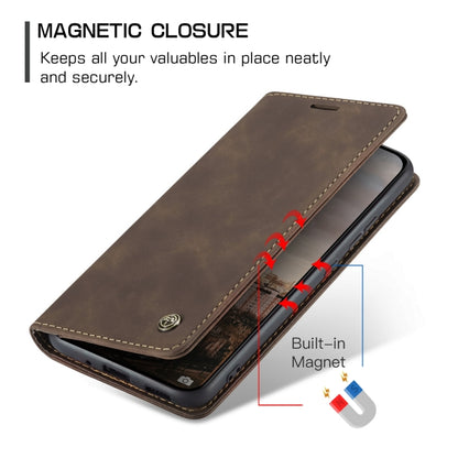 For Xiaomi 13 CaseMe 013 Multifunctional Horizontal Flip Leather Phone Case(Coffee) by CaseMe
