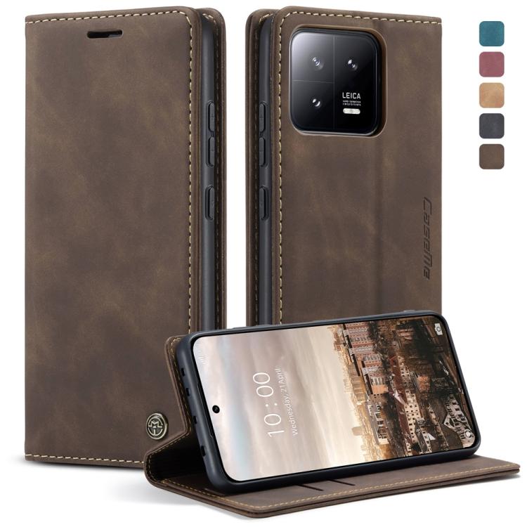For Xiaomi 13 CaseMe 013 Multifunctional Horizontal Flip Leather Phone Case(Coffee) by CaseMe