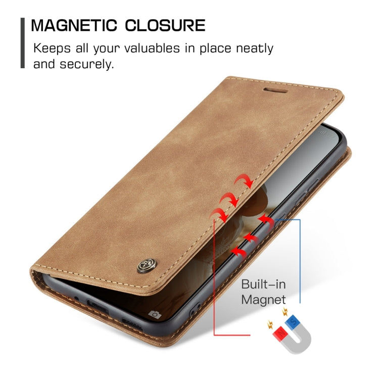 For Xiaomi 13 CaseMe 013 Multifunctional Horizontal Flip Leather Phone Case(Brown) by CaseMe