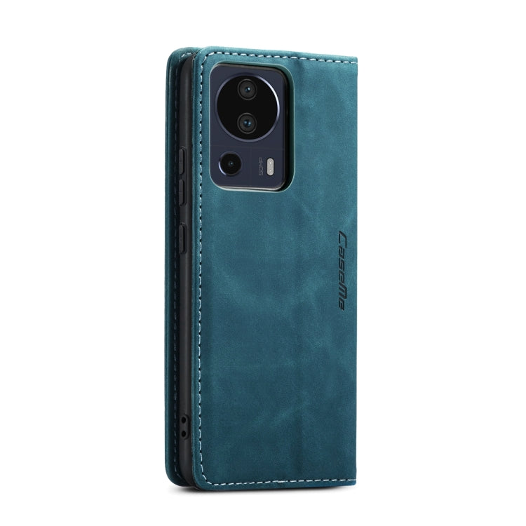 For Xiaomi 13 Lite CaseMe 013 Multifunctional Horizontal Flip Leather Phone Case(Blue) by CaseMe