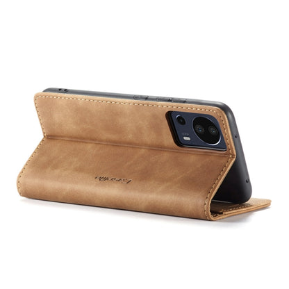 For Xiaomi 13 Lite CaseMe 013 Multifunctional Horizontal Flip Leather Phone Case(Brown) by CaseMe