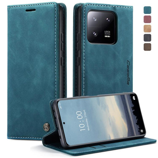 For Xiaomi 13 Pro CaseMe 013 Multifunctional Horizontal Flip Leather Phone Case(Blue) by CaseMe