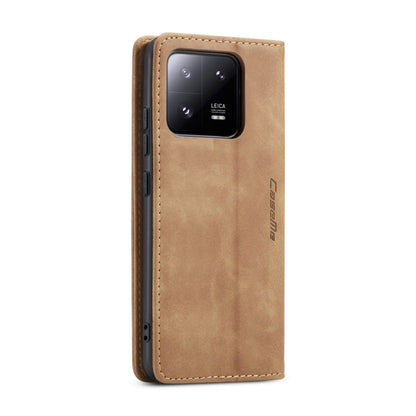 For Xiaomi 13 Pro CaseMe 013 Multifunctional Horizontal Flip Leather Phone Case(Brown) by CaseMe