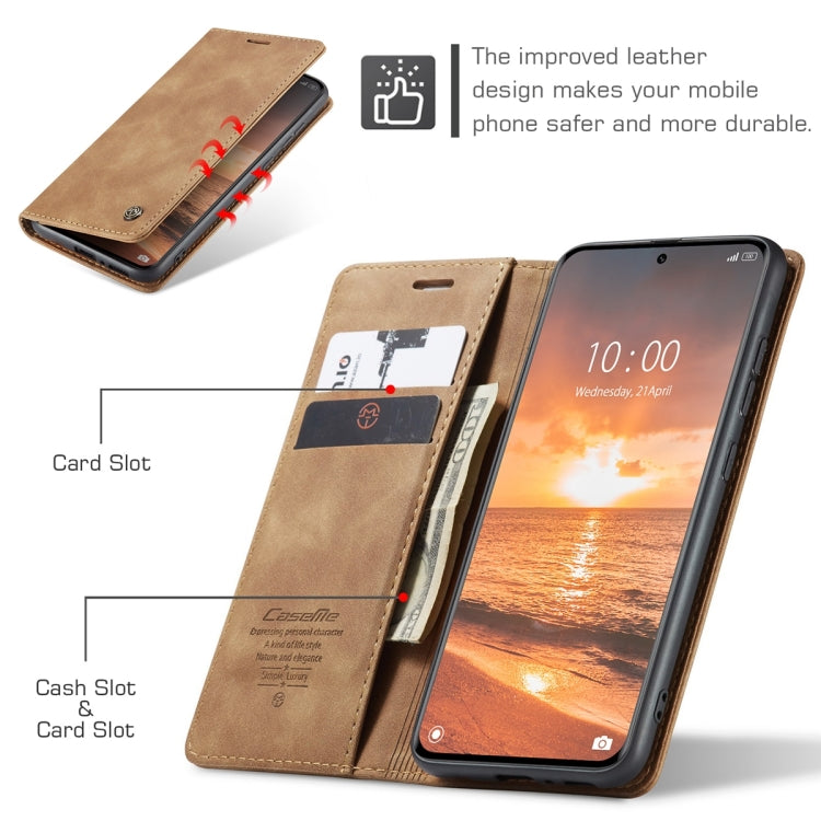 For Xiaomi 13 Pro CaseMe 013 Multifunctional Horizontal Flip Leather Phone Case(Brown) by CaseMe