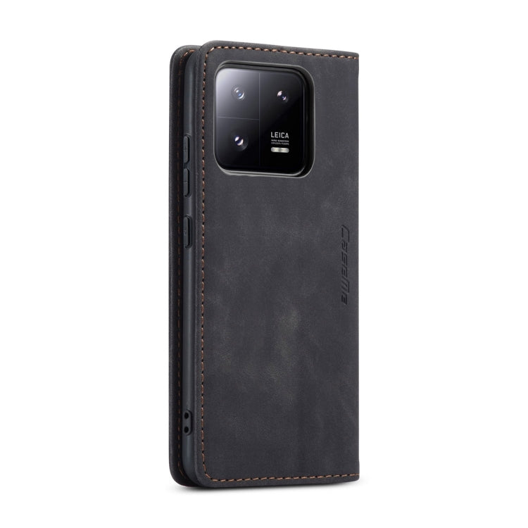 For Xiaomi 13 Pro CaseMe 013 Multifunctional Horizontal Flip Leather Phone Case(Black) by CaseMe