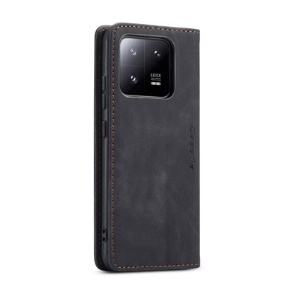 For Xiaomi 13 Pro CaseMe 013 Multifunctional Horizontal Flip Leather Phone Case(Black) by CaseMe