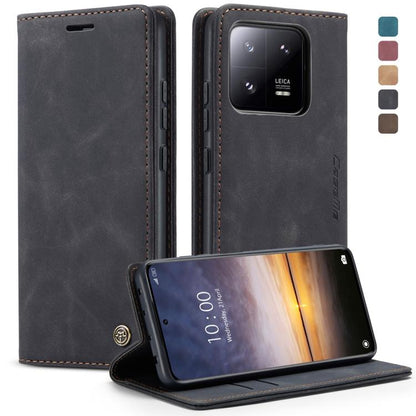 For Xiaomi 13 Pro CaseMe 013 Multifunctional Horizontal Flip Leather Phone Case(Black) by CaseMe