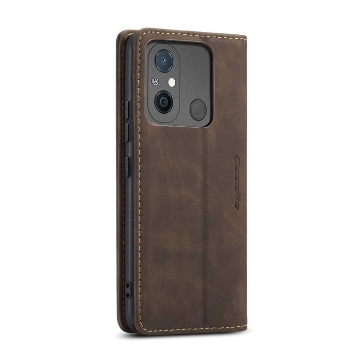For Xiaomi Redmi 11A / 12C CaseMe 013 Multifunctional Horizontal Flip Leather Phone Case(Coffee) by CaseMe