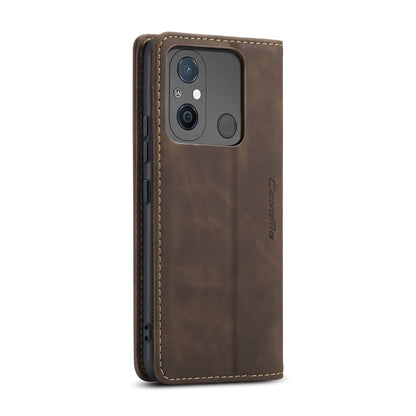 For Xiaomi Redmi 11A / 12C CaseMe 013 Multifunctional Horizontal Flip Leather Phone Case(Coffee) by CaseMe