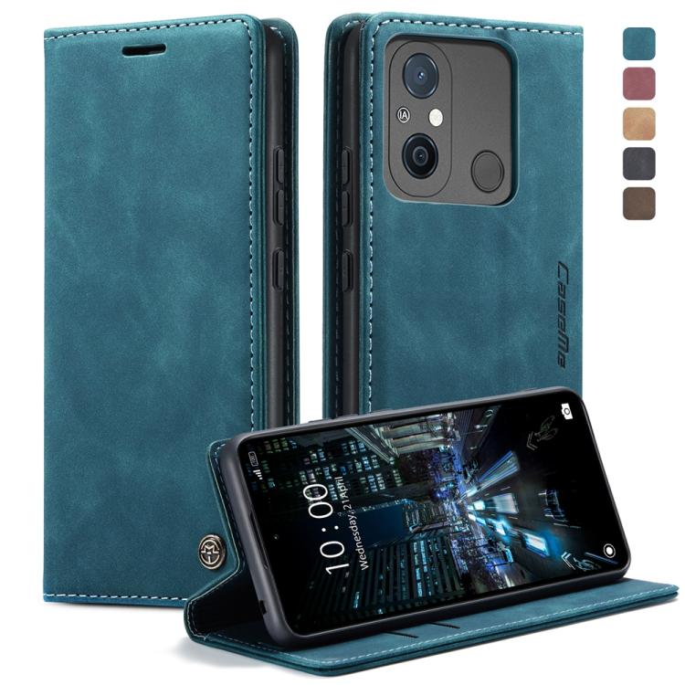For Xiaomi Redmi 11A / 12C CaseMe 013 Multifunctional Horizontal Flip Leather Phone Case(Blue) by CaseMe