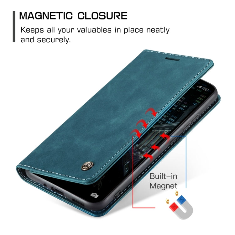 For Xiaomi Redmi 11A / 12C CaseMe 013 Multifunctional Horizontal Flip Leather Phone Case(Blue) by CaseMe