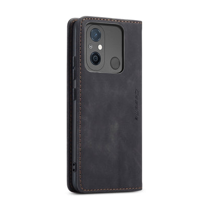 For Xiaomi Redmi 11A / 12C CaseMe 013 Multifunctional Horizontal Flip Leather Phone Case(Black) by CaseMe