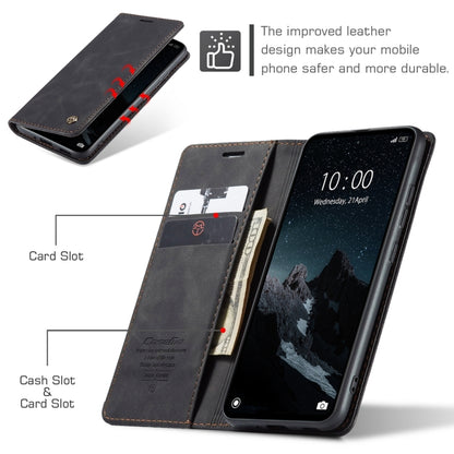 For Xiaomi Redmi 11A / 12C CaseMe 013 Multifunctional Horizontal Flip Leather Phone Case(Black) by CaseMe