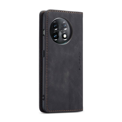 For OnePlus 11 CaseMe 013 Multifunctional Horizontal Flip Leather Phone Case(Black) by CaseMe