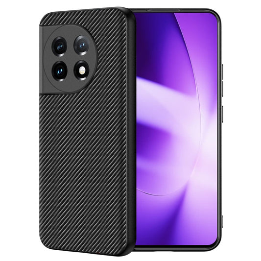 For OnePlus 11 Ultra-thin Carbon Fiber Texture Printing Phone Case(Black Yellow) by buy2fix