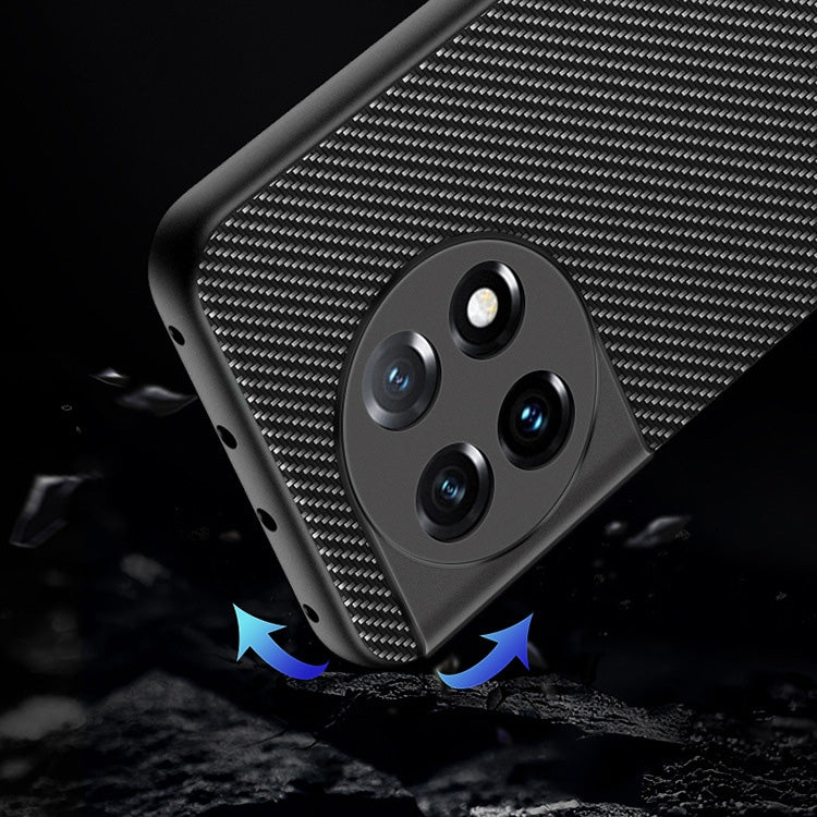 For OnePlus 11 Ultra-thin Carbon Fiber Texture Printing Phone Case(Black Yellow) by buy2fix