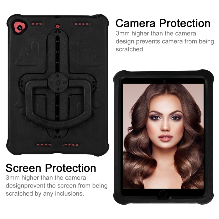 Shield 360 Rotation Handle EVA Shockproof PC Tablet Case For iPad 10.2 2019/2020/2021/Pro 10.5 2017/Air 2019 (Black) by buy2fix
