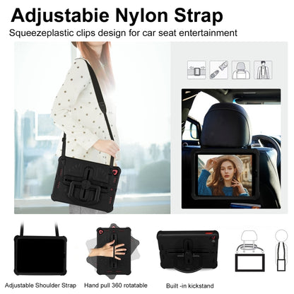Shield 360 Rotation Handle EVA Shockproof PC Tablet Case For iPad 10.2 2019/2020/2021/Pro 10.5 2017/Air 2019 (Black) by buy2fix